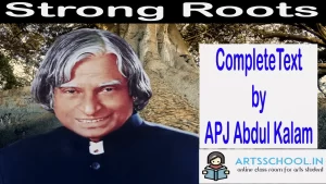 Strong Roots By APJ Abdul Kalam